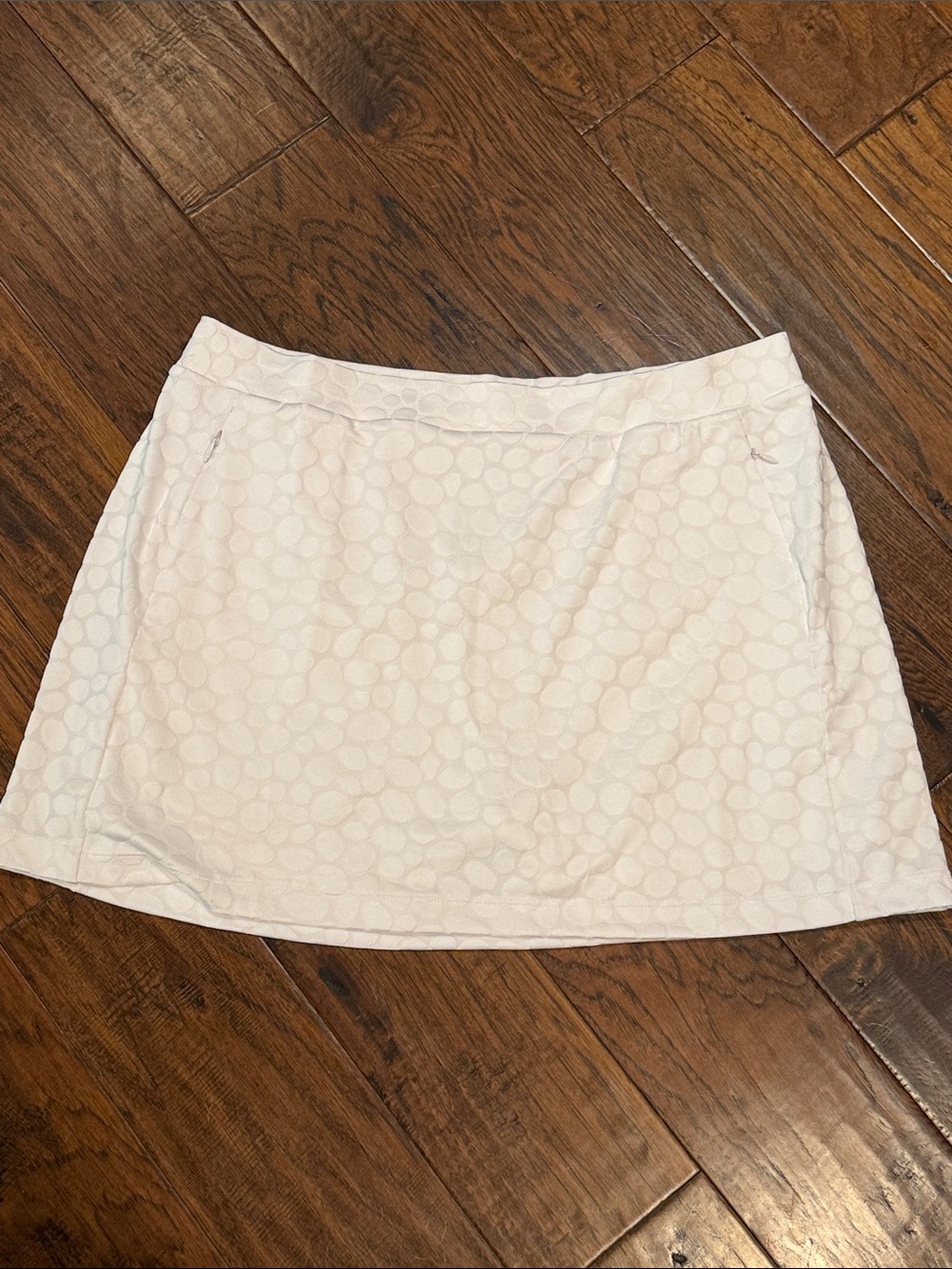 Tail white leopard Textured Mini Skirt